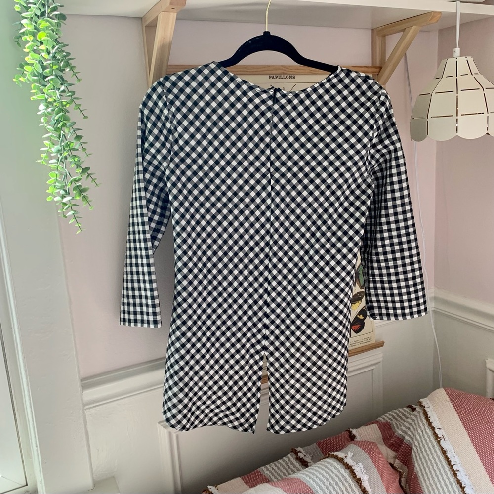 Zara basic gingham top - Picture 3 of 8